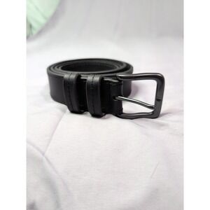 Wrangler Black Genuine Leather Work Belt - Men's Size 44/110 NWOT